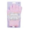 EXFOLIATING BATH GLOVES PINK